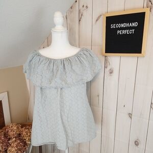 Knox Rose Eyelet Boho Top